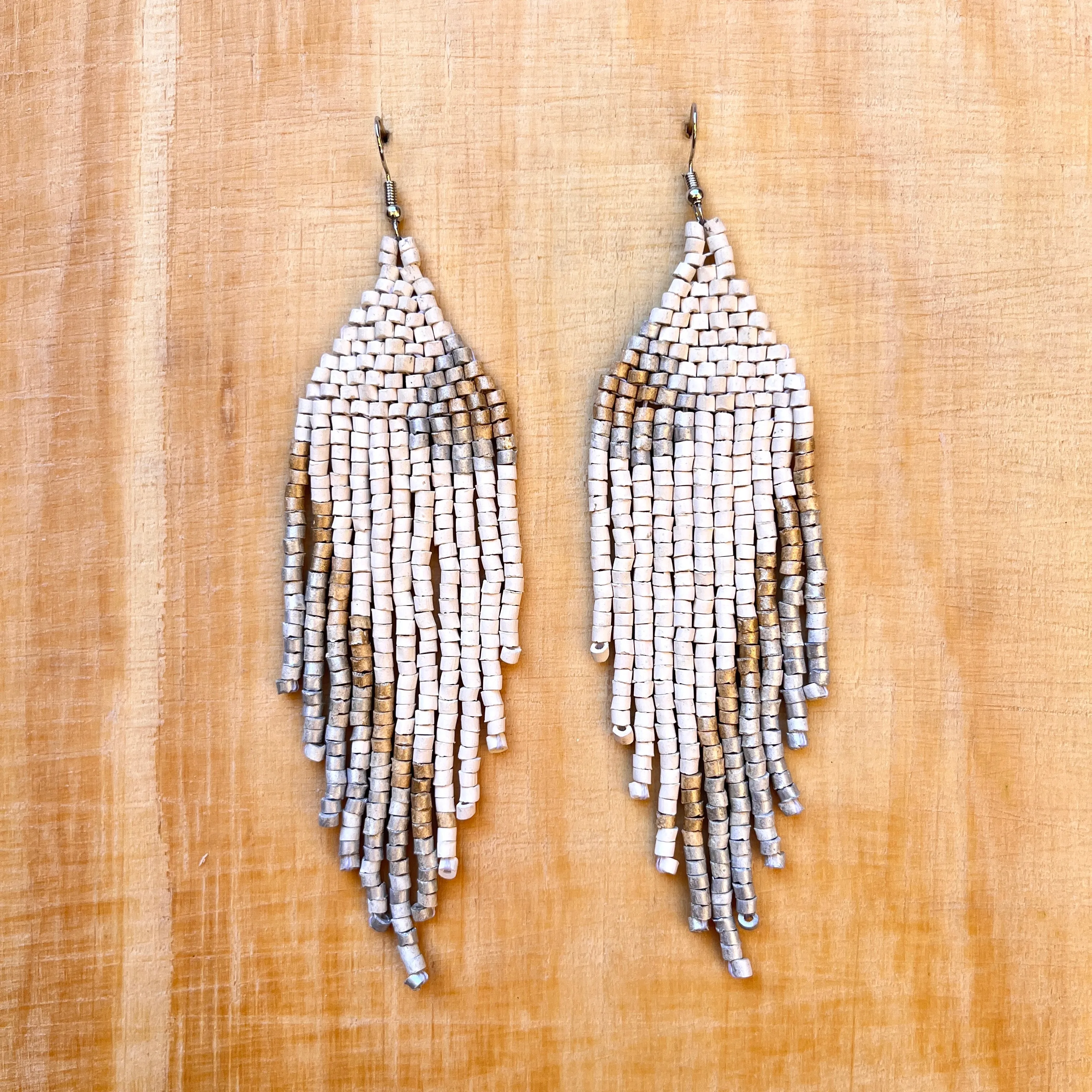 Ceramic Beaded Earrings Shoulder Long Earrings