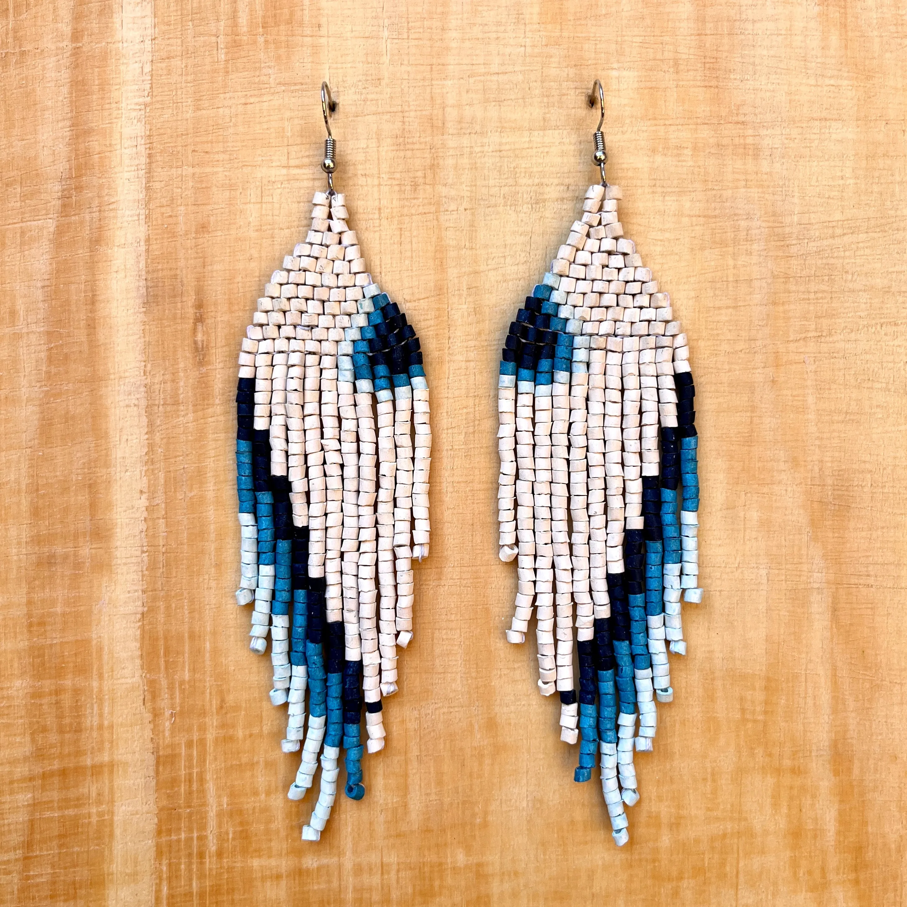 Ceramic Beaded Earrings Shoulder Long Earrings