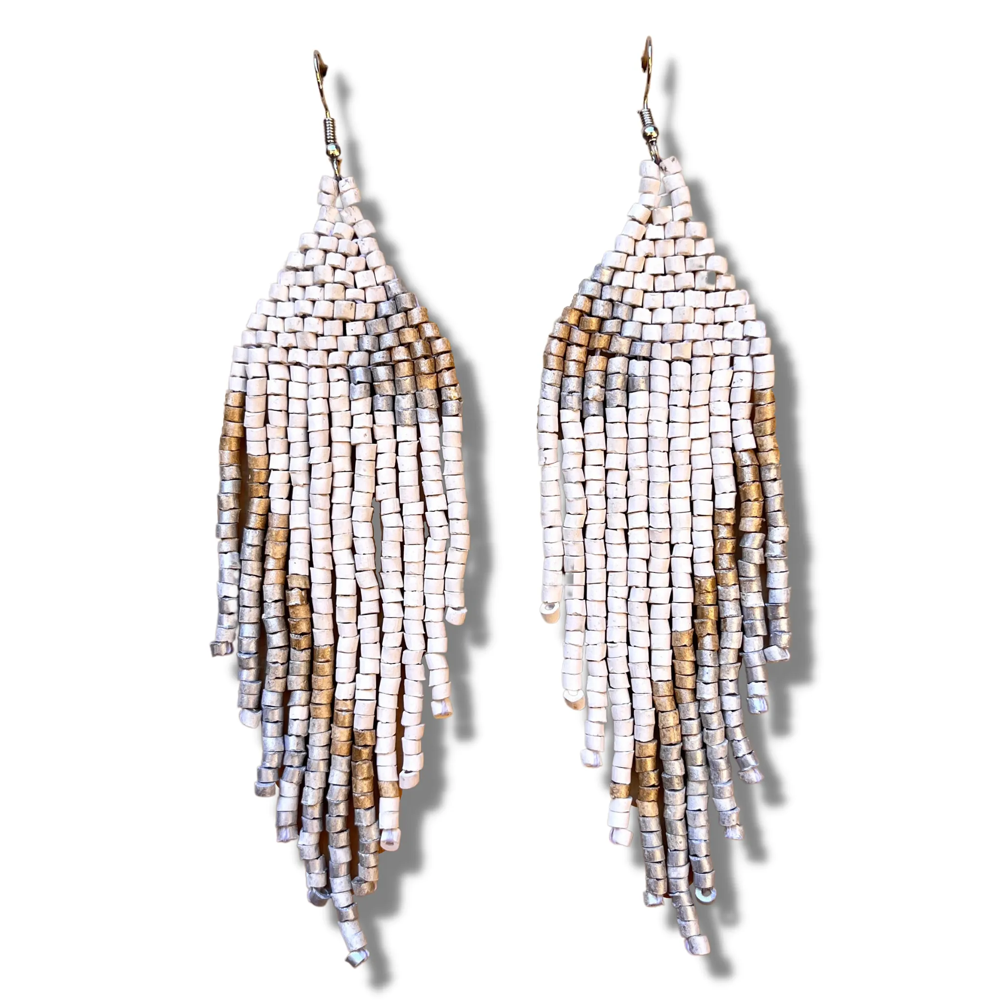 Ceramic Beaded Earrings Shoulder Long Earrings