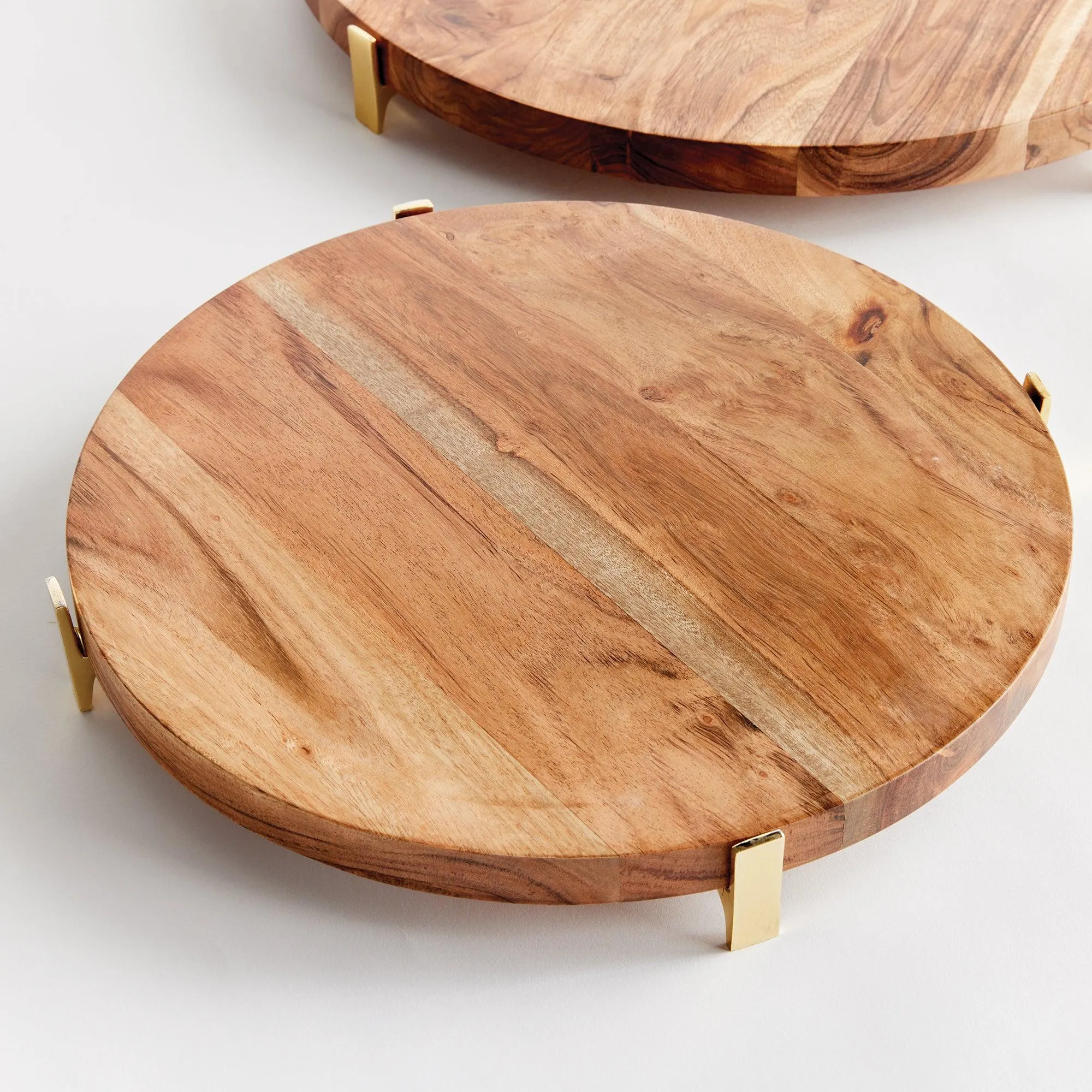 Cherie Round Serving Boards, Set Of 2