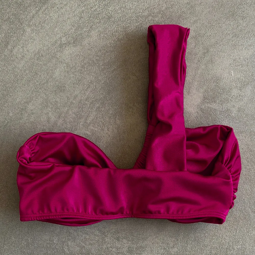 Cherry Greek Bikini Top