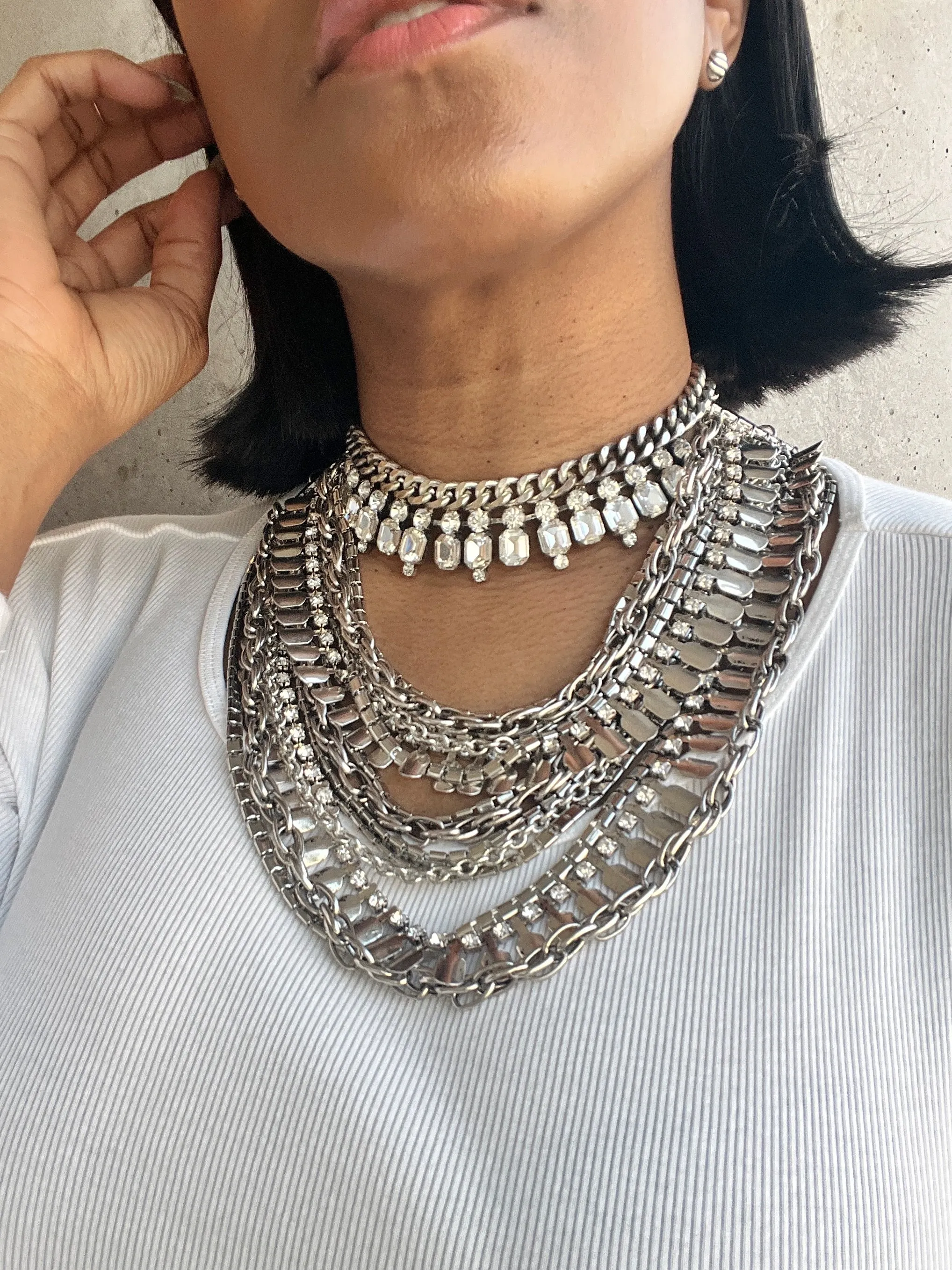 Chloe Layered Statement Necklace