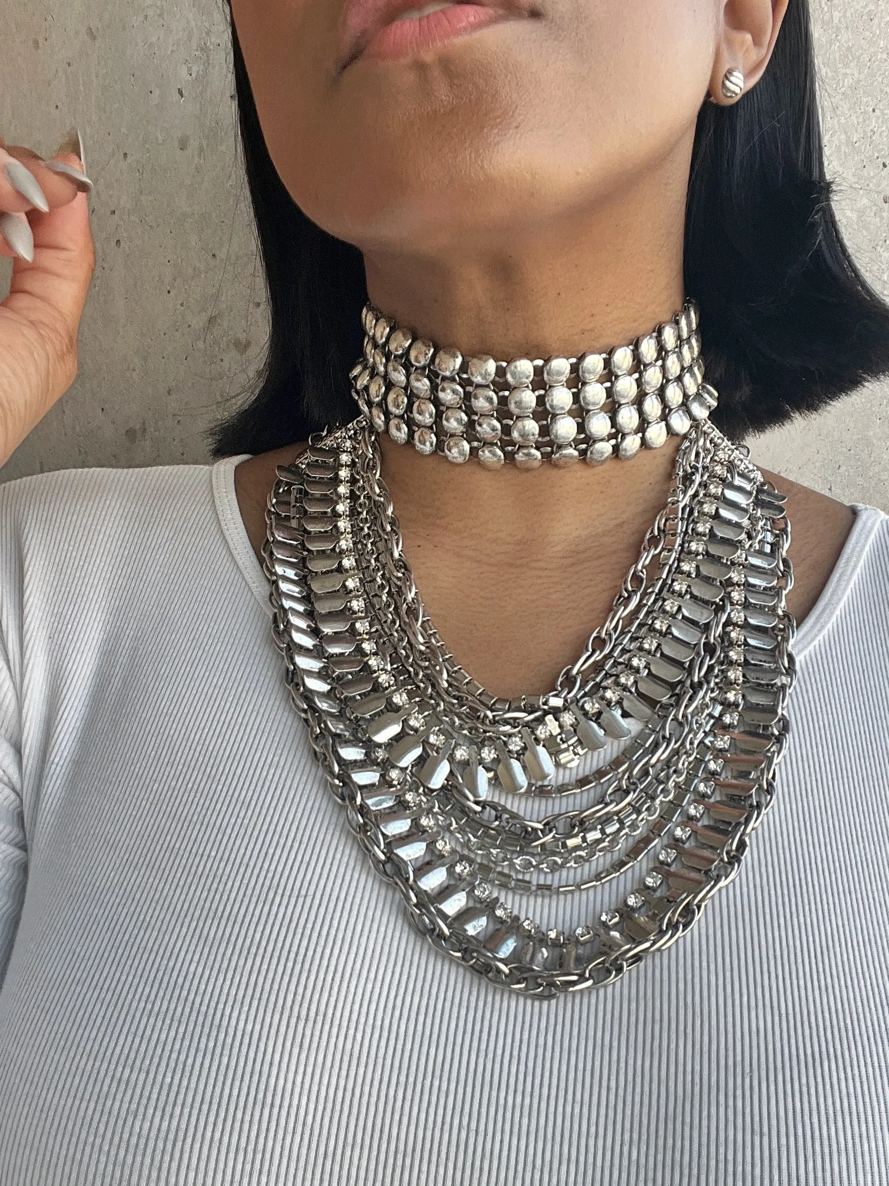 Chloe Layered Statement Necklace