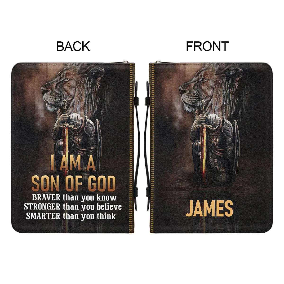 Christianart Bible Cover - I Am A Son Of God - Personalized Bible Cover - Bible Cover For Men - CABBBCV29070324.