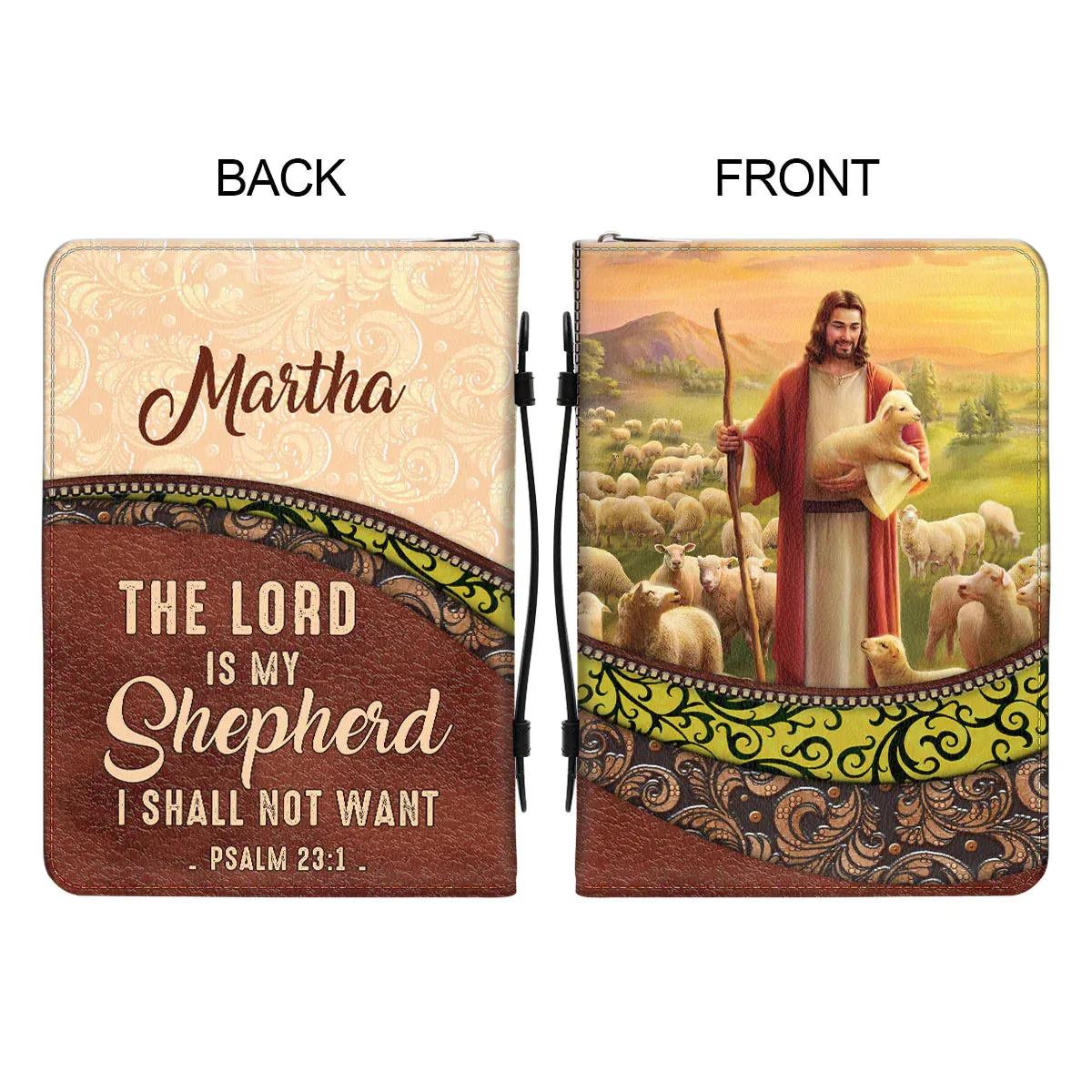 Christianart Bible Cover - The Lord Is My Shepherd - Personalized Gifts for Pastor - Gifts For Women - CABBBCV01060324.