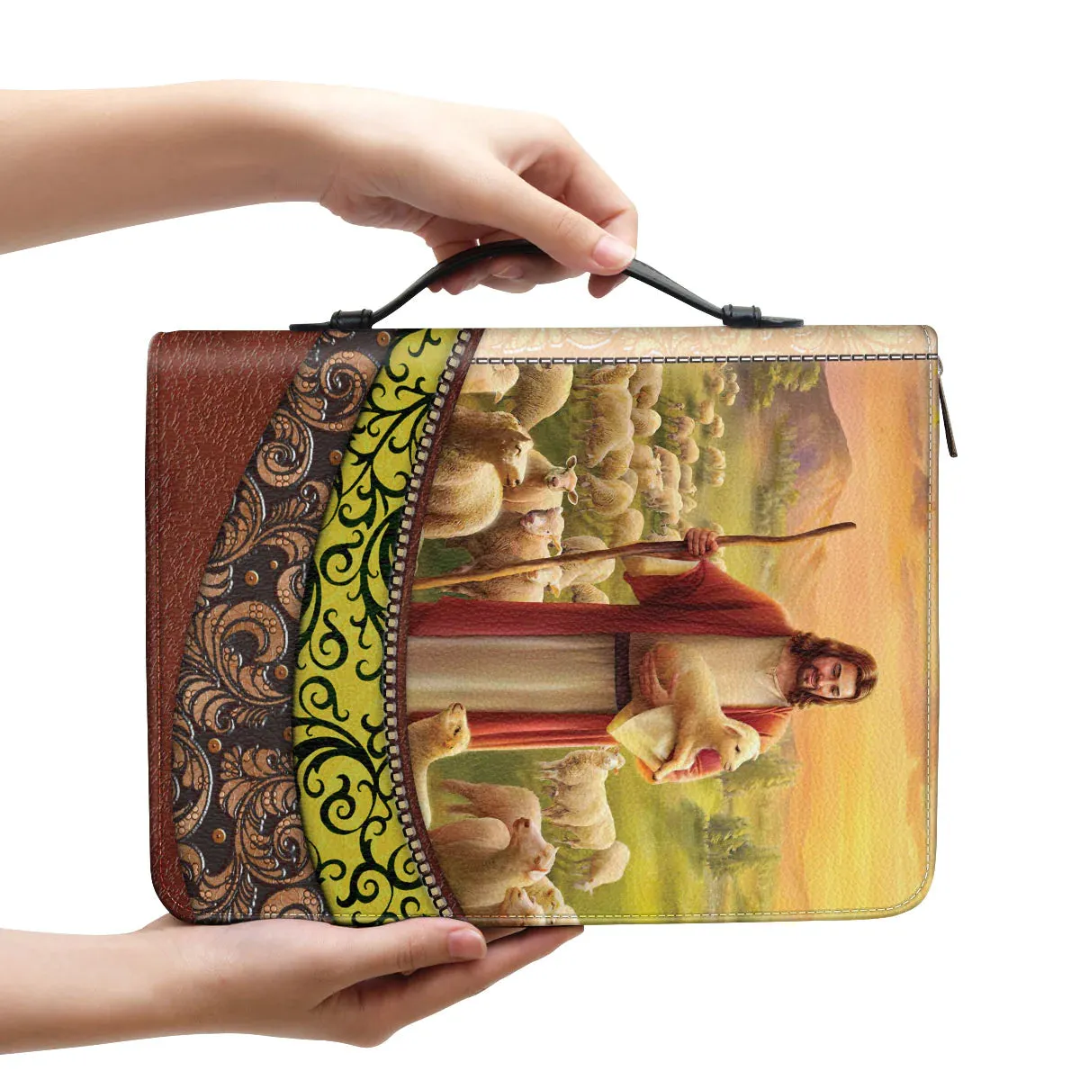 Christianart Bible Cover - The Lord Is My Shepherd - Personalized Gifts for Pastor - Gifts For Women - CABBBCV01060324.