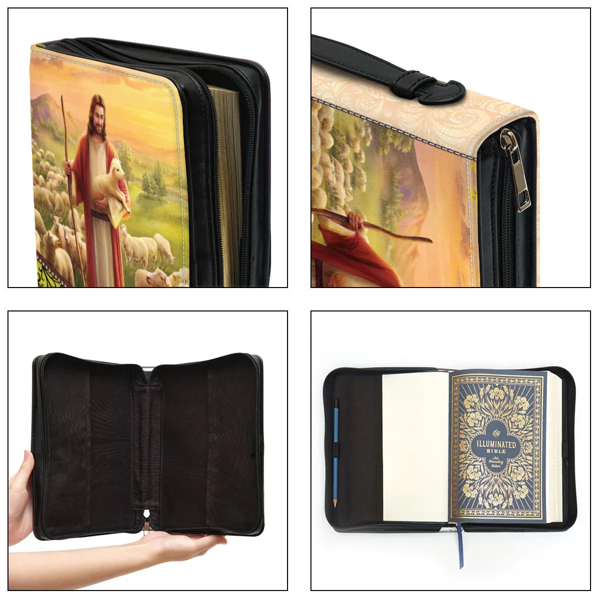 Christianart Bible Cover - The Lord Is My Shepherd - Personalized Gifts for Pastor - Gifts For Women - CABBBCV01060324.