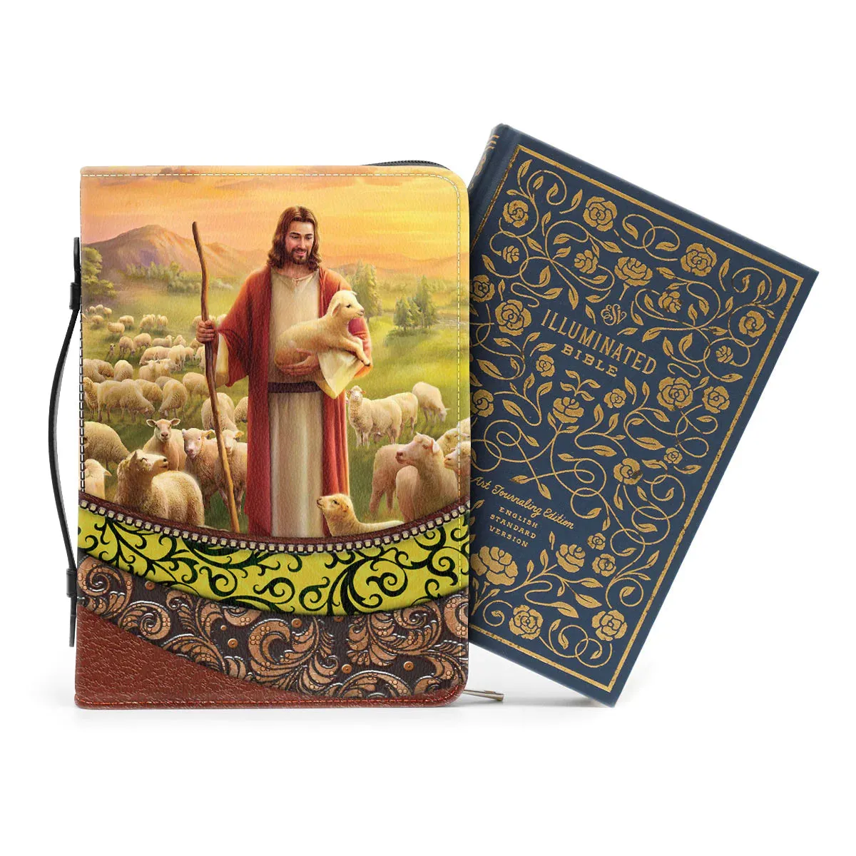 Christianart Bible Cover - The Lord Is My Shepherd - Personalized Gifts for Pastor - Gifts For Women - CABBBCV01060324.