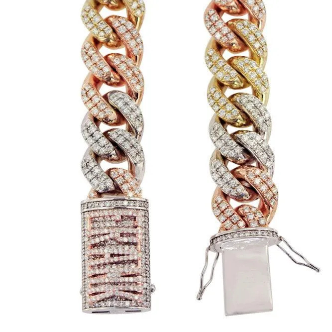 CJ1638223 - DIAMOND 3 TONE CHAIN