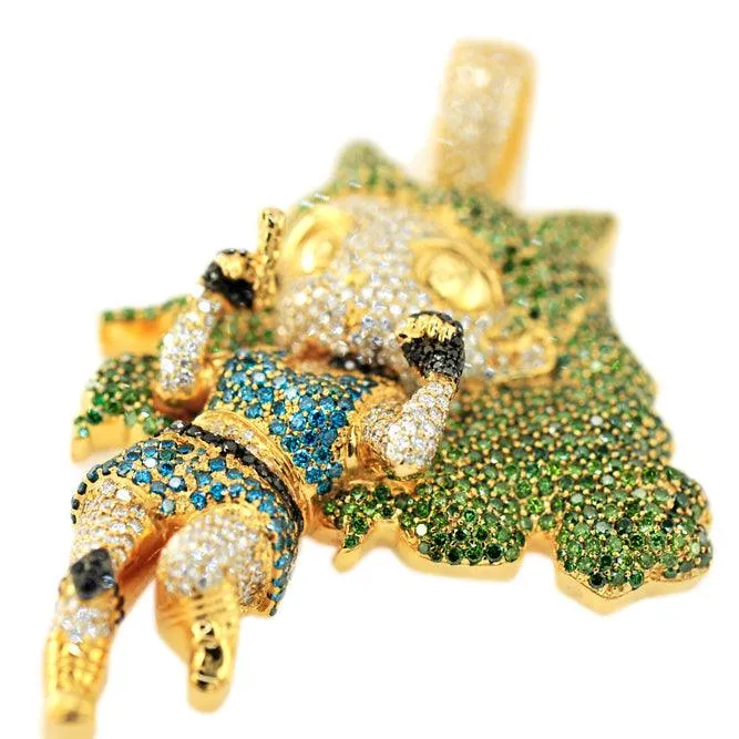 CJO232 - CUSTOM DIAMOND BABY GIRL PENDANT