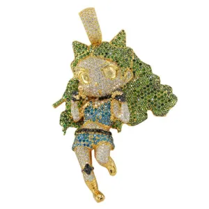 CJO232 - CUSTOM DIAMOND BABY GIRL PENDANT