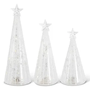 Clear Glass LED Tree