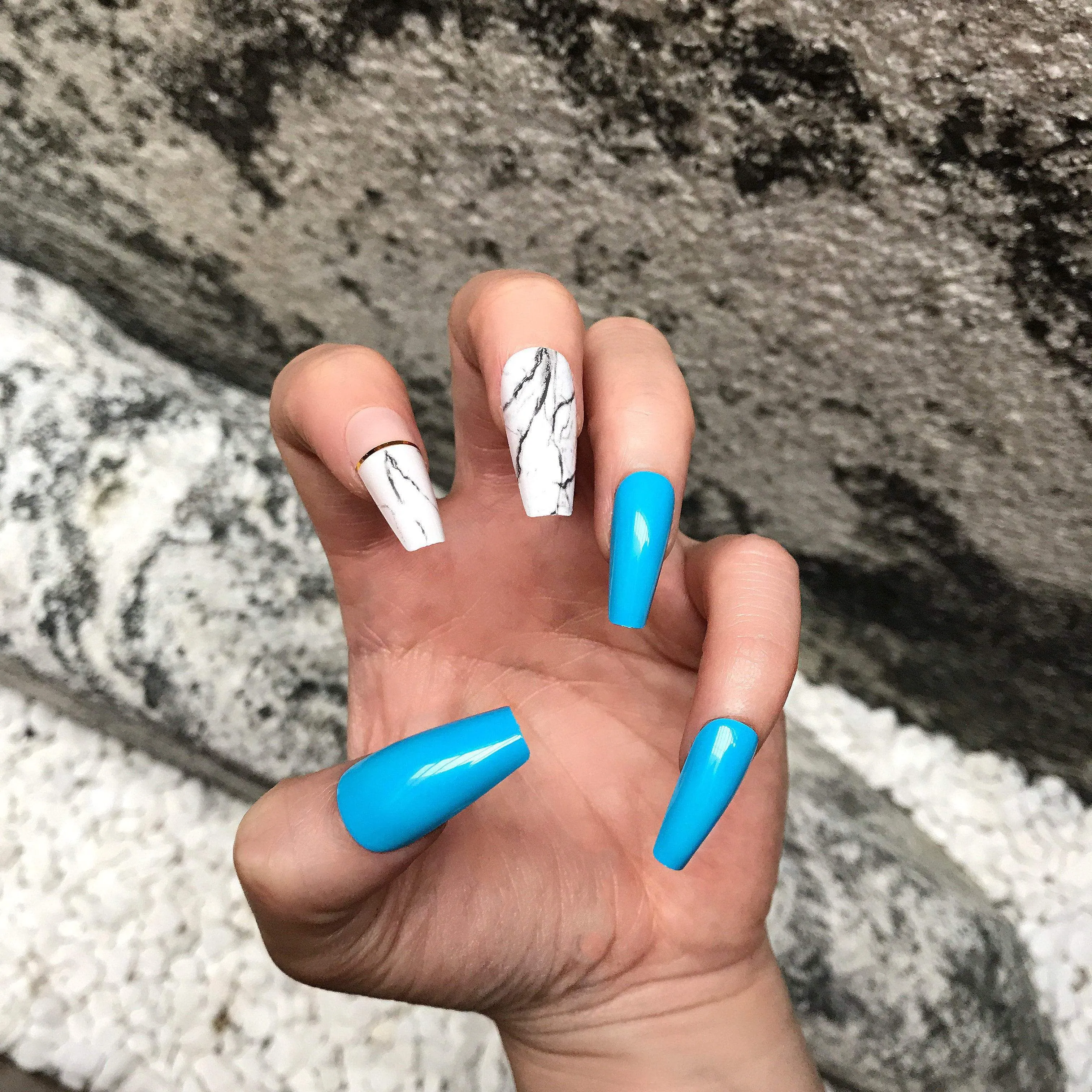 Coffin Peacock Blue