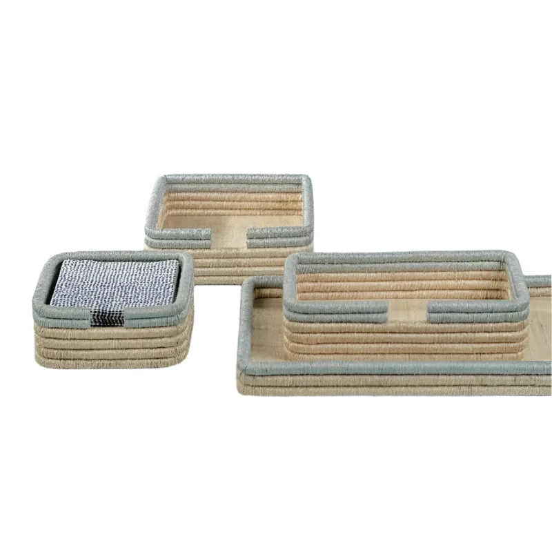 Coiled Raffia Dinner Napkin Holder