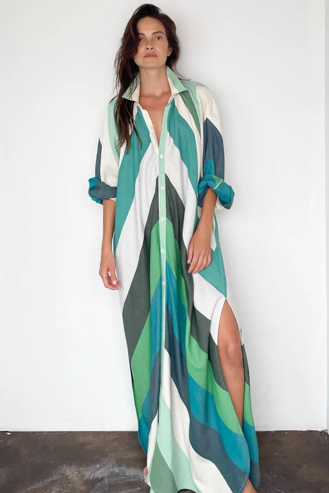 Collared Touareg Dress