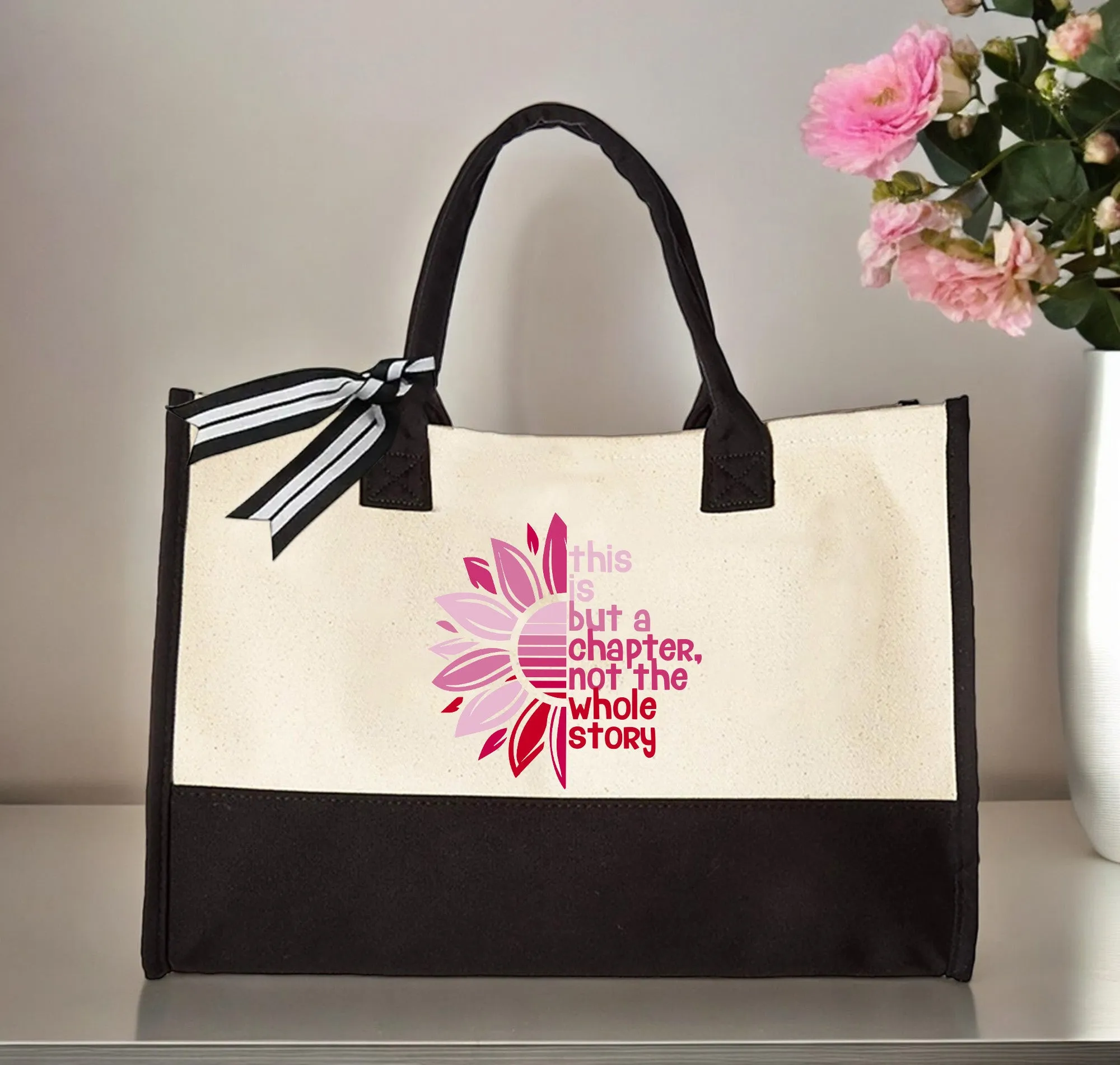 Custom Canvas Tote Bag - Personalized Gift for Women, Bridesmaids, Birthdays, Bachelorette, Corporate, Logo Totes