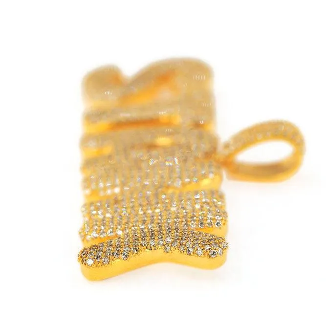 CUSTOM DIAMOND BUBBLE STANK PENDANT