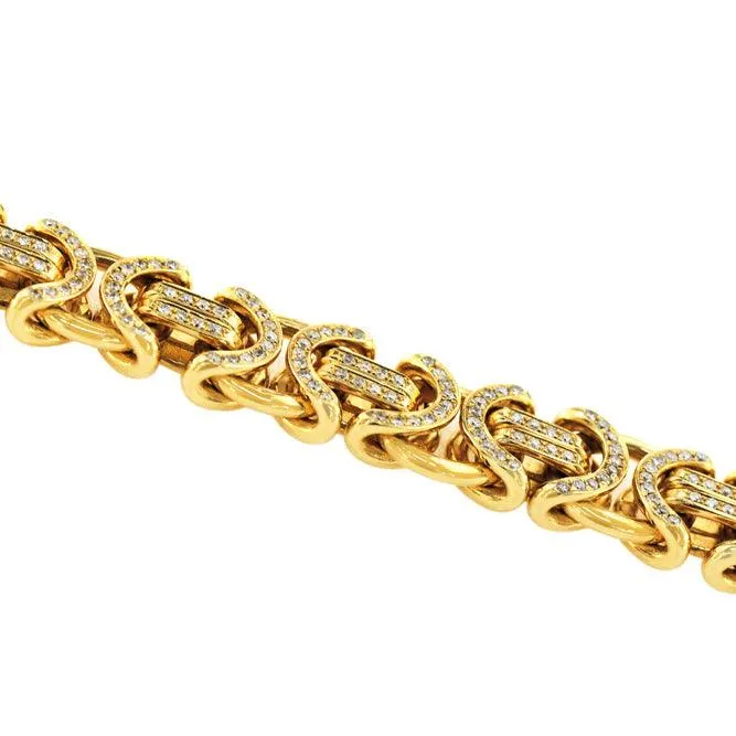 CUSTOM DIAMOND BYZANTINE CHAIN