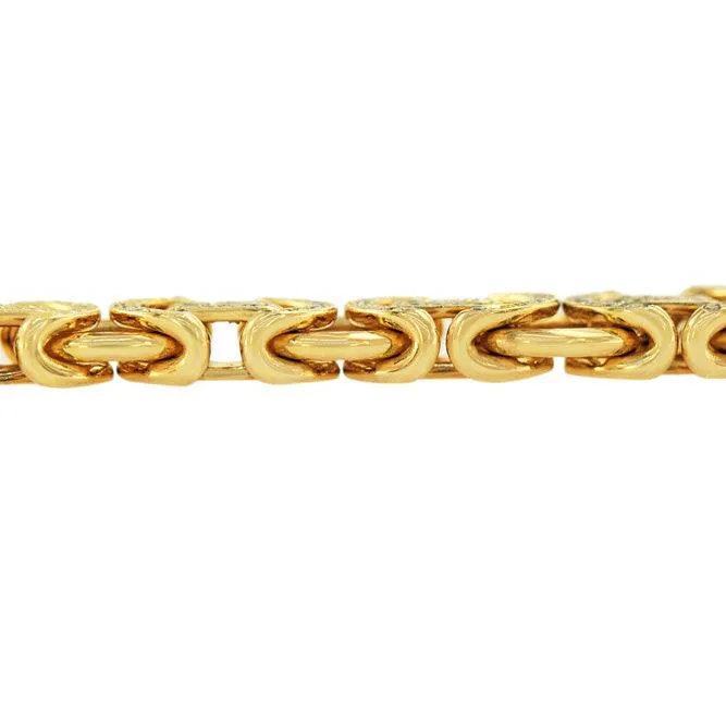 CUSTOM DIAMOND BYZANTINE CHAIN