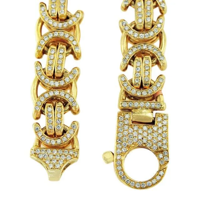 CUSTOM DIAMOND BYZANTINE CHAIN