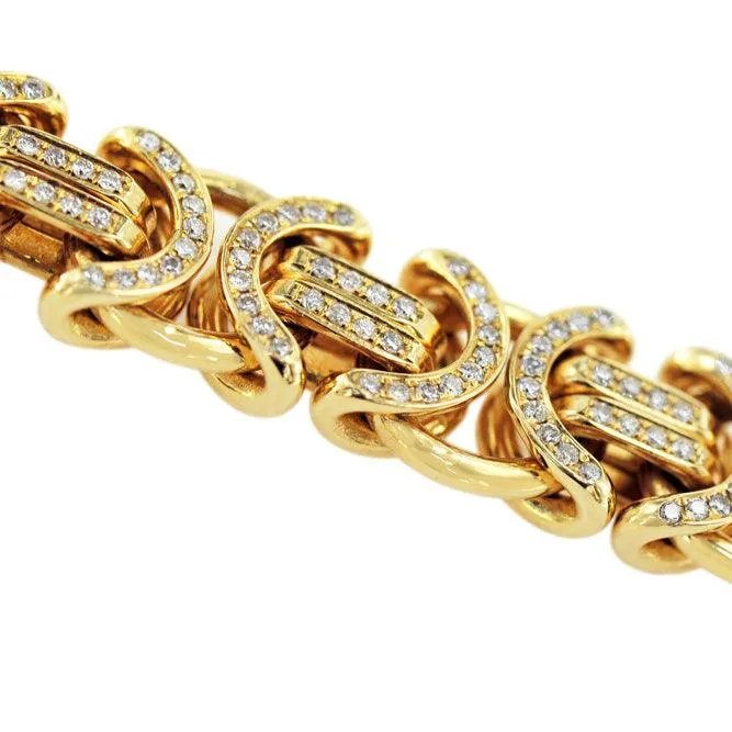CUSTOM DIAMOND BYZANTINE CHAIN