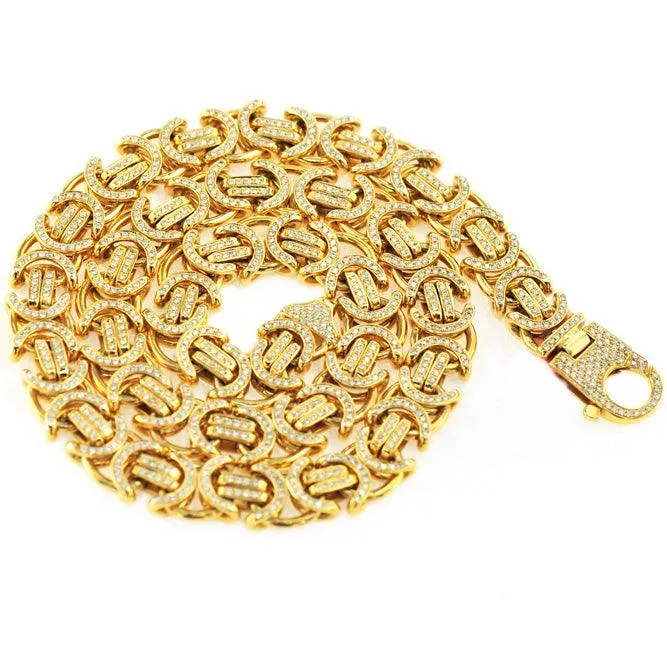 CUSTOM DIAMOND BYZANTINE CHAIN