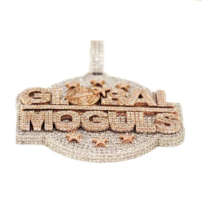 CUSTOM DIAMOND GLOBAL MOGULS PENDANT