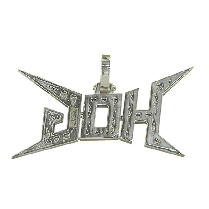 CUSTOM DIAMOND HOG LOGO PENDANT