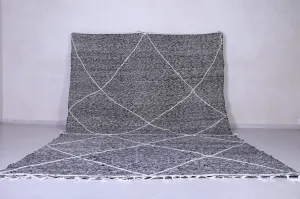 Custom Gray Moroccan rug - Handmade Beni Ourain area rug - Wool rug