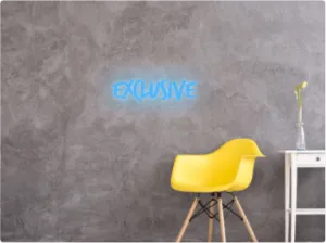 Custom text: Exclusive