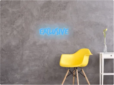 Custom text: Exclusive