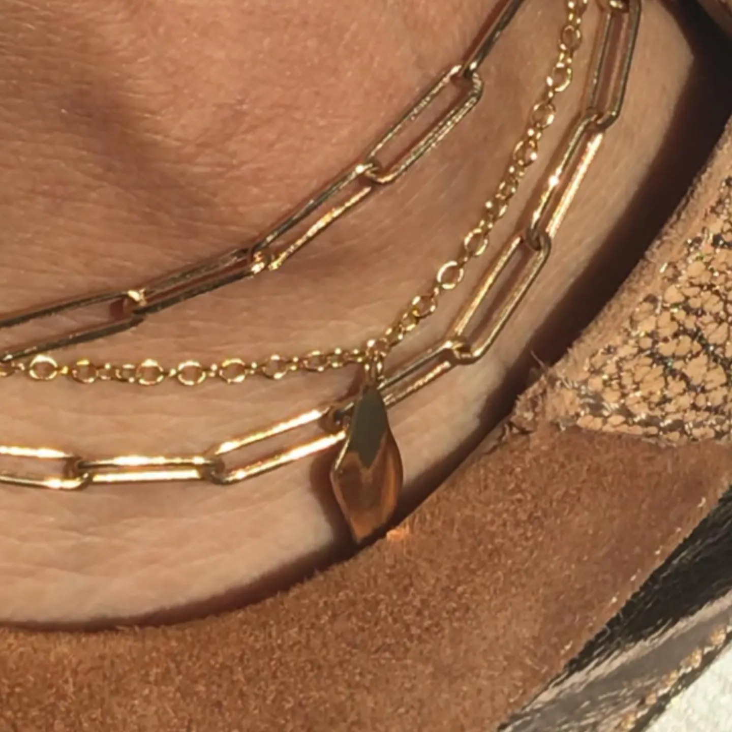 Delicate Bidu Layered Anklet