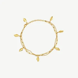 Delicate Bidu Layered Anklet