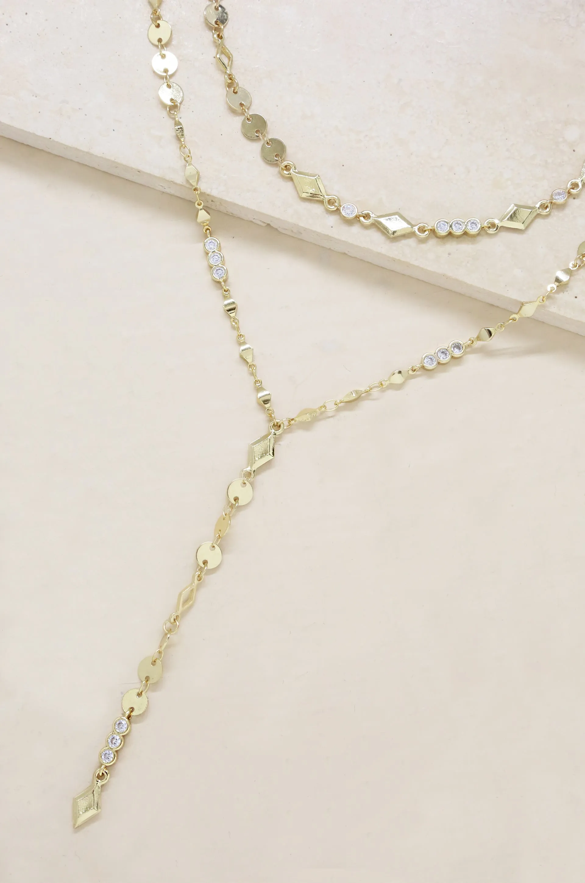 Destination Away 18k Gold Plated Choker & Necklace Set