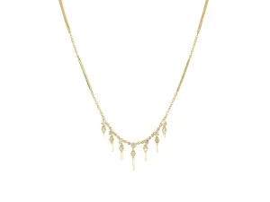 Diamond Bar Drop Necklace