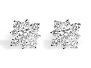 Diamond Star Shape Earrings 1.40ctw