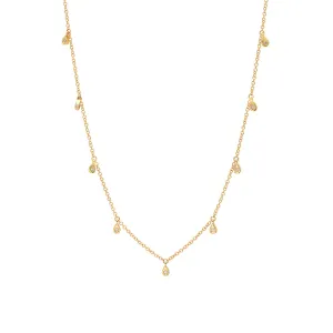 Diamond Teardrop Charm Necklace - Online Exclusive