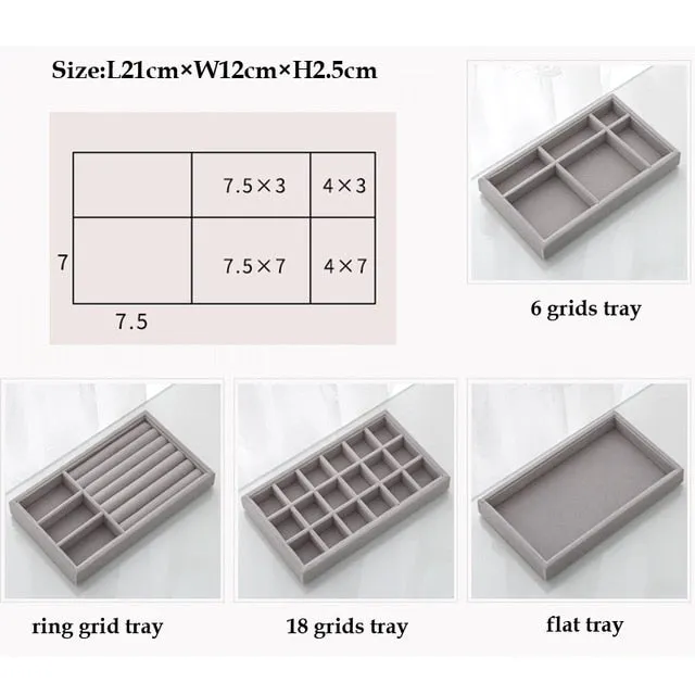 DIY Jewelry Drawer Organization Velvet Storage Trays