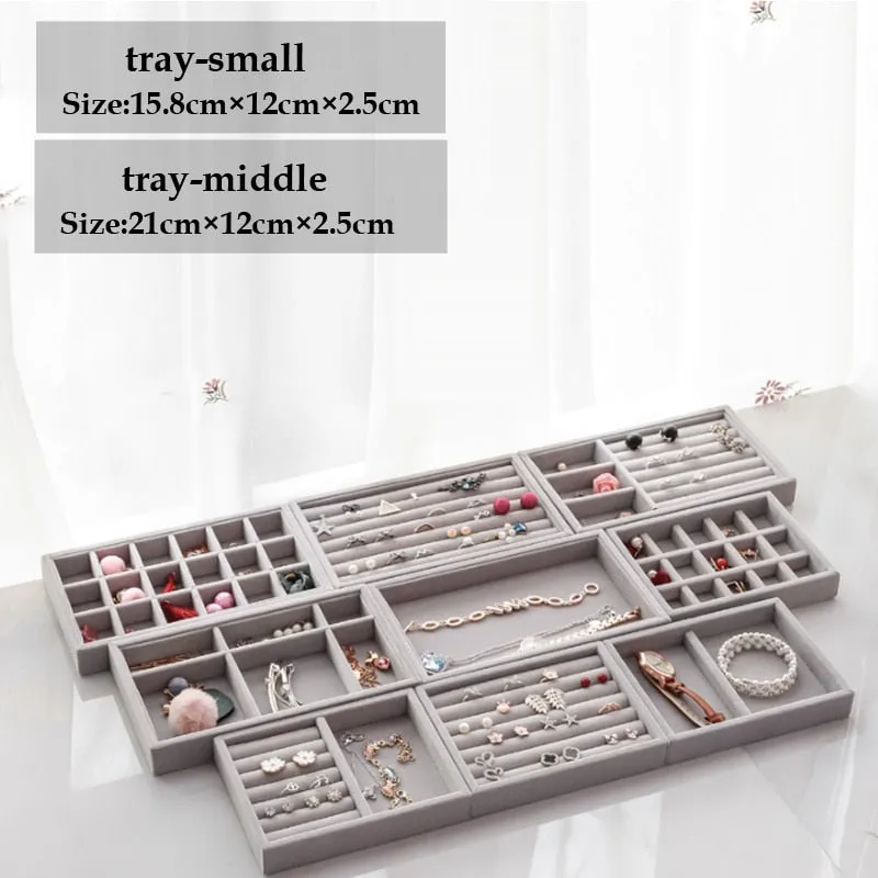 DIY Jewelry Drawer Organization Velvet Storage Trays