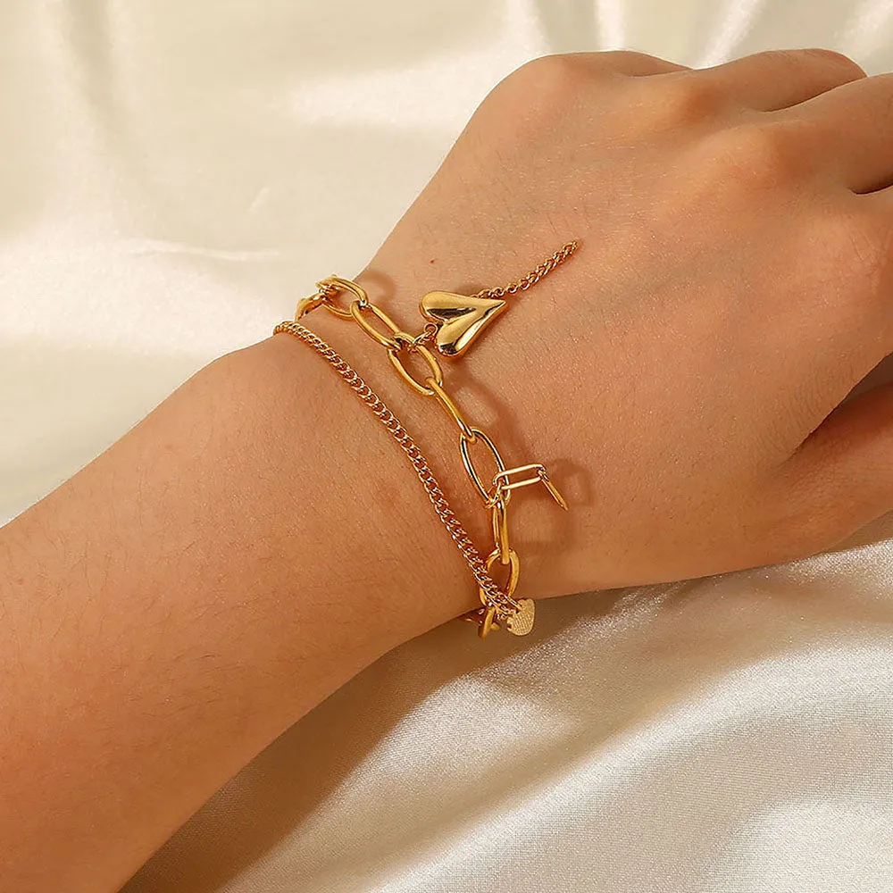 Double Layered Charm Bracelet