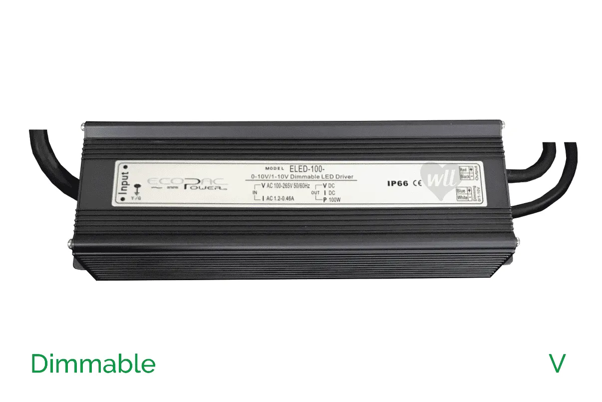 ELED-100-24V | 100w | 24v | 4A | Ecopac Dimmable PSU