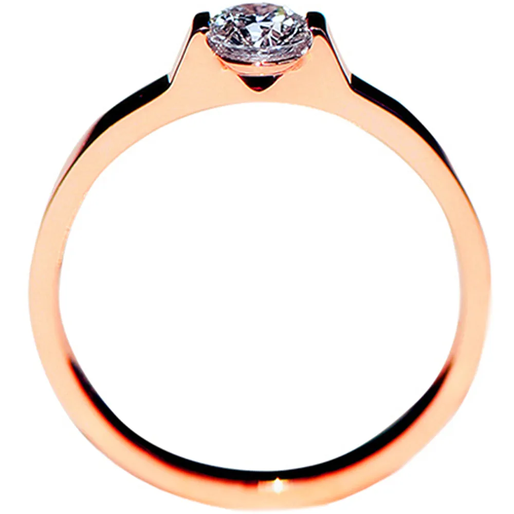 Elegant Bar Setting Solitaire GIA Diamond Ring