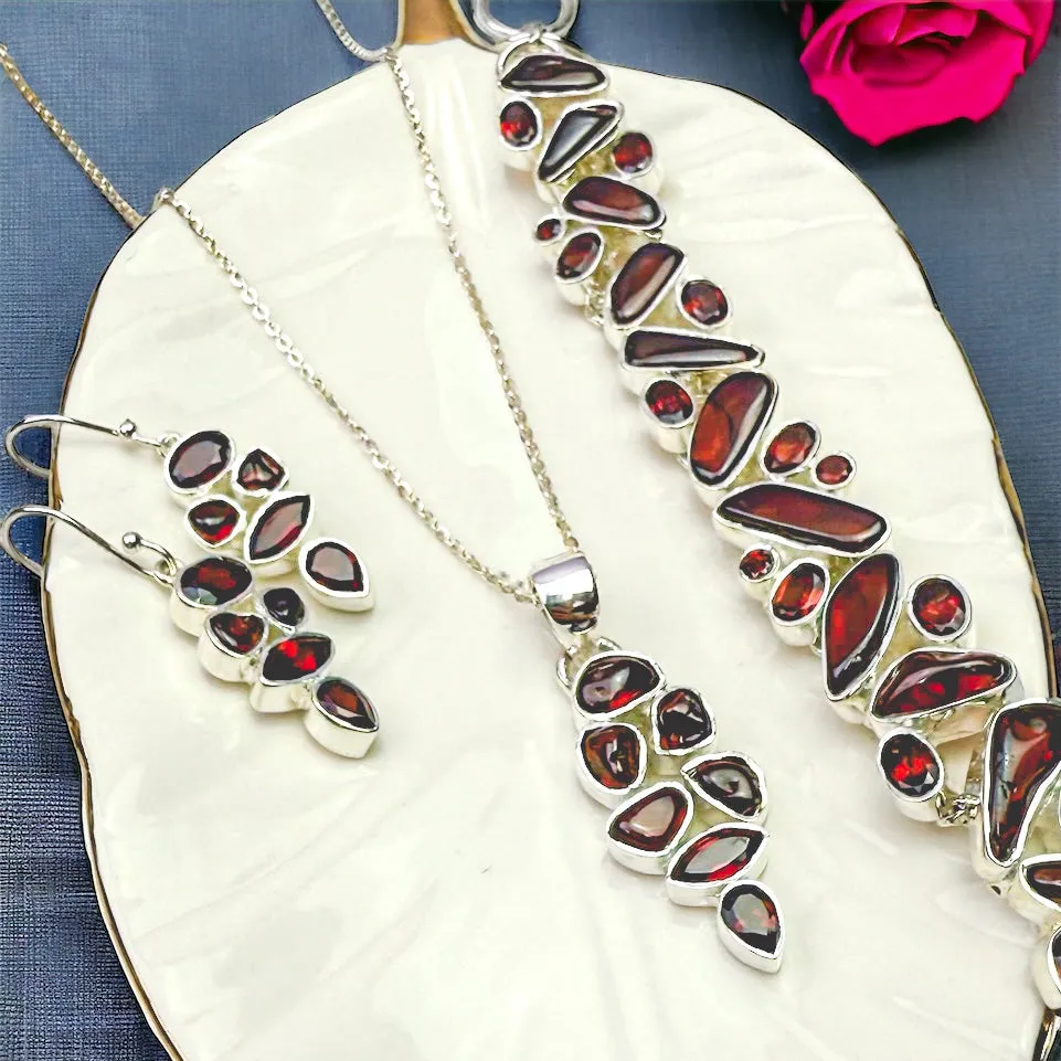 Elegant Garnet Jewelry