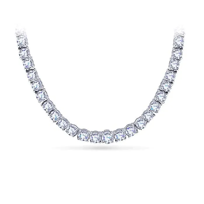 Elegant Gold Chain Natural Earth Mined Diamond Necklace