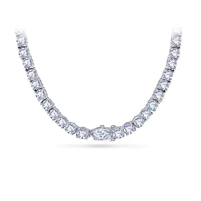 Elegant Gold Chain Natural Earth Mined Diamond Necklace