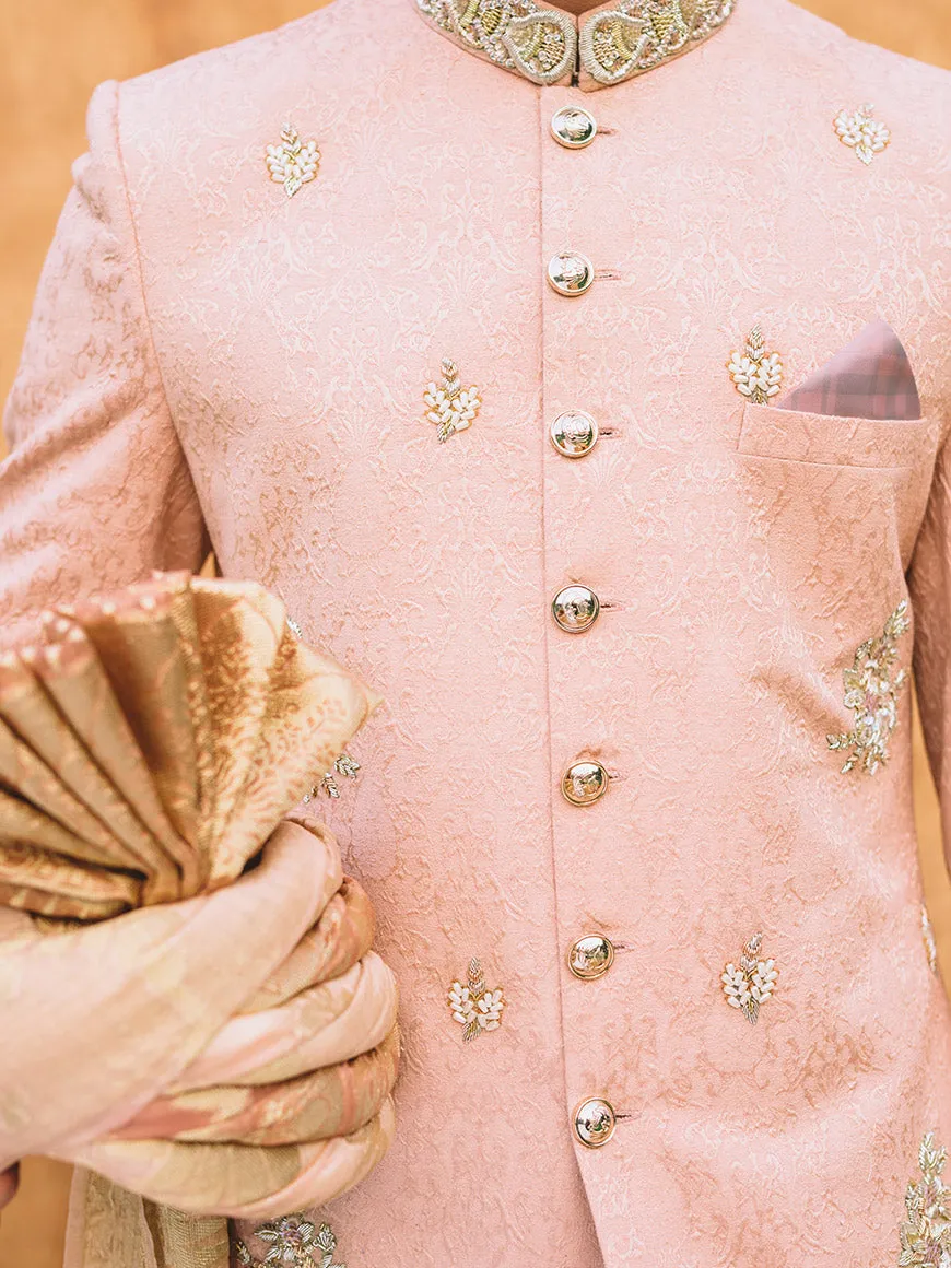 Elegant Kurta Design for Mens Sherwani with Turban #GN38