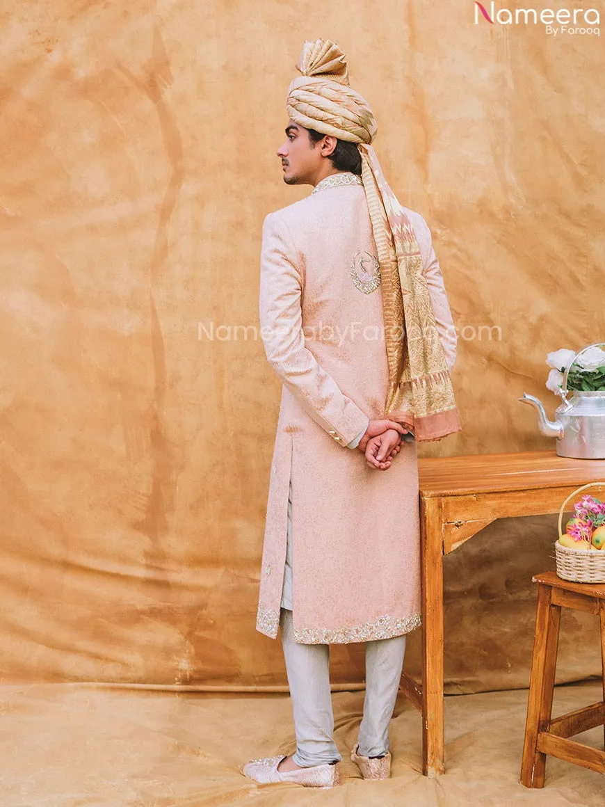 Elegant Kurta Design for Mens Sherwani with Turban #GN38