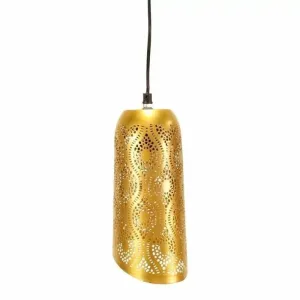 Elegant Moroccan Hanging Pendant Light - Modern Brass Chandelier