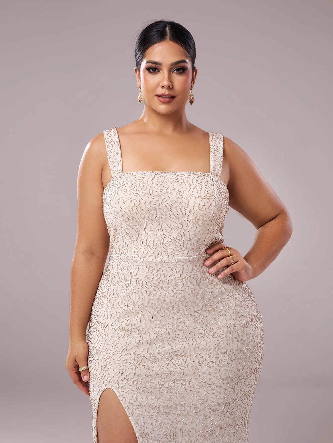 Elegant Sleeveless High Split Prom Dress GM00068