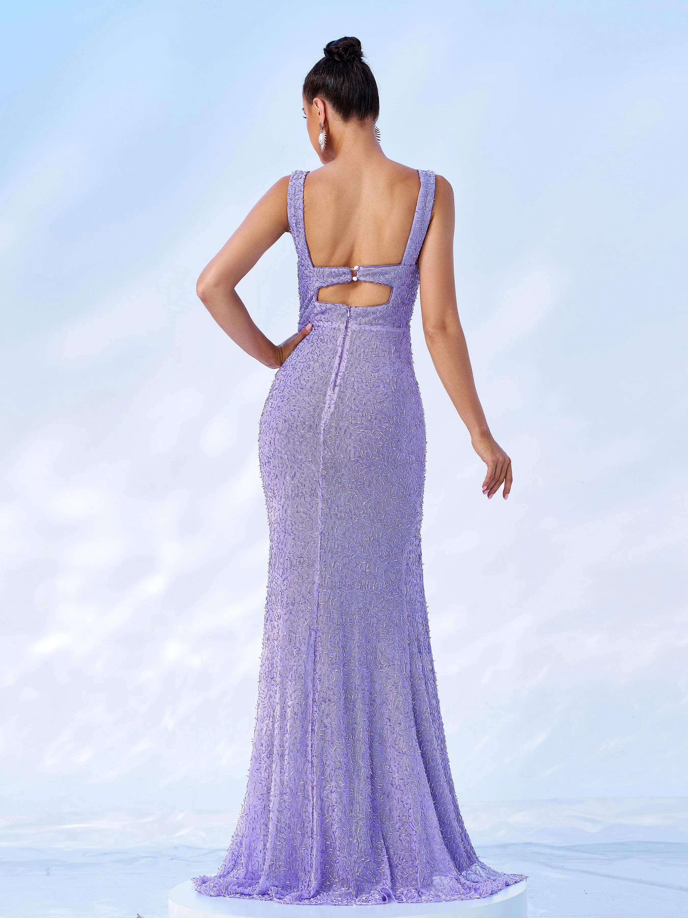 Elegant Sleeveless High Split Prom Dress GM00068